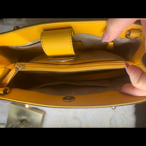 Michael Michael Kors Bags | Michael Kors Yellow Multi-Compartment Handbag | - Picture 4 of 9